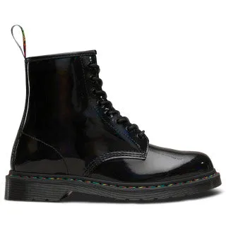 1460 Black Rainbow Patent Lace Up Boot