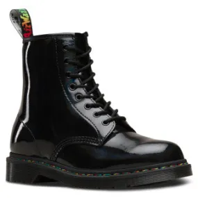 1460 Black Rainbow Patent Lace Up Boot