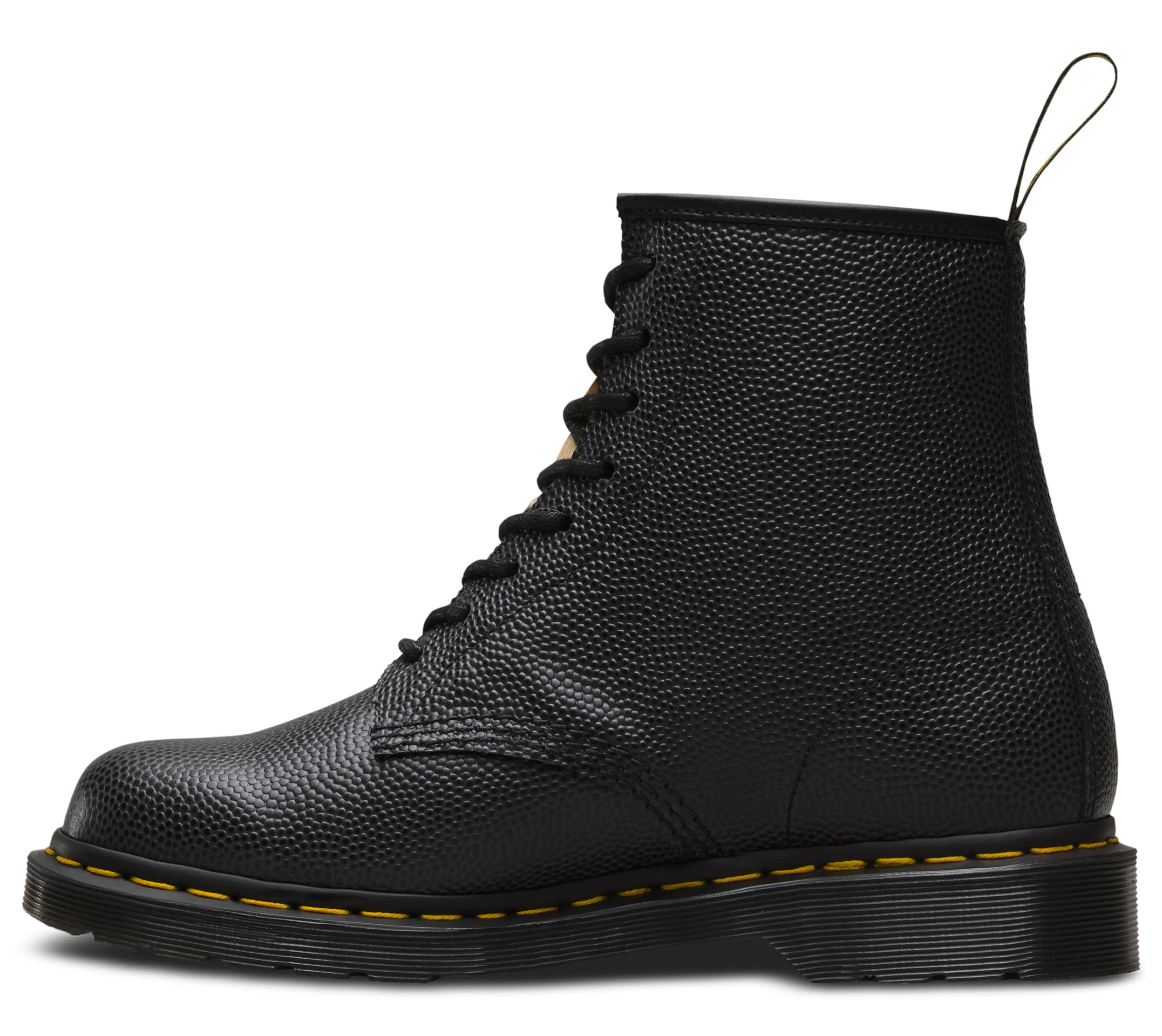 1460 Stussy Black Leo Pebble Italian Hair on Leather Lace UP Boots