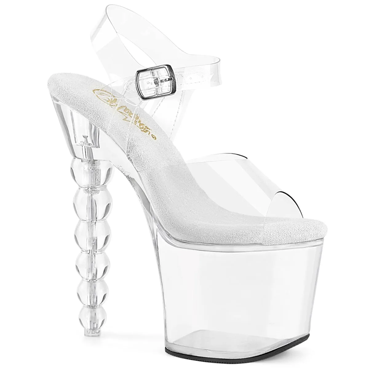 7 Inch Heel BLISS-708 Clear