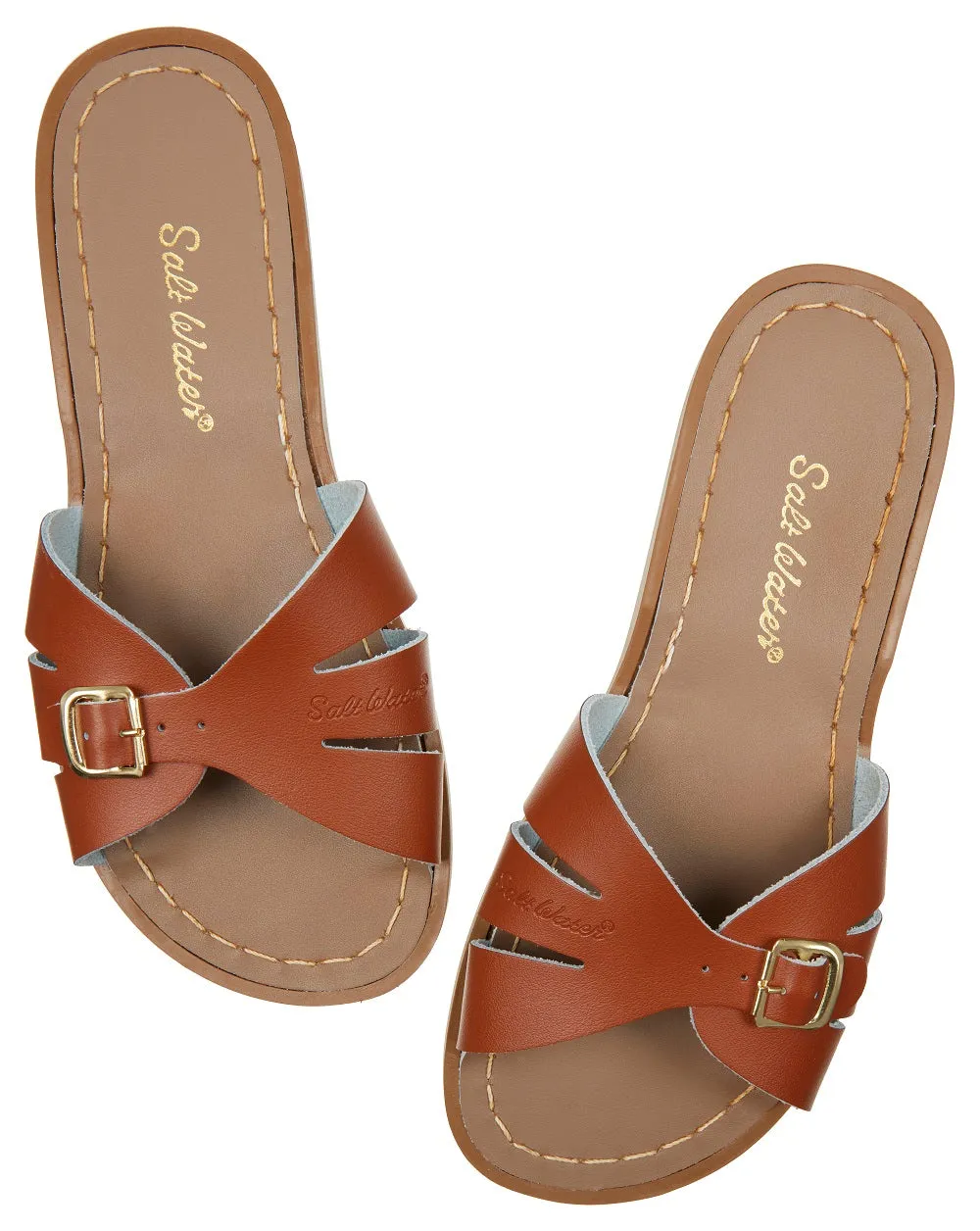 (9905) Salt-Water Sandal slide Classic - tan (adult)