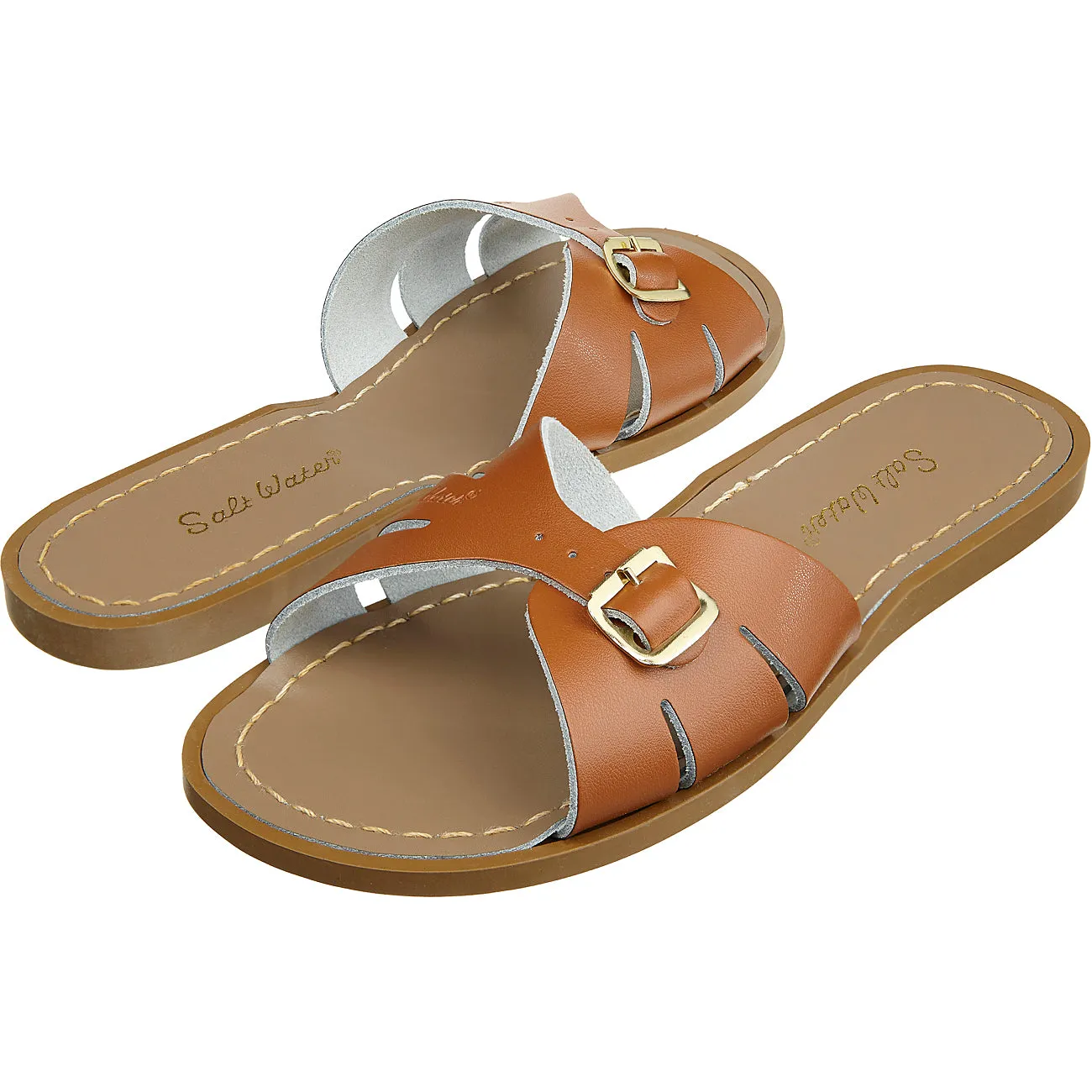 (9905) Salt-Water Sandal slide Classic - tan (adult)