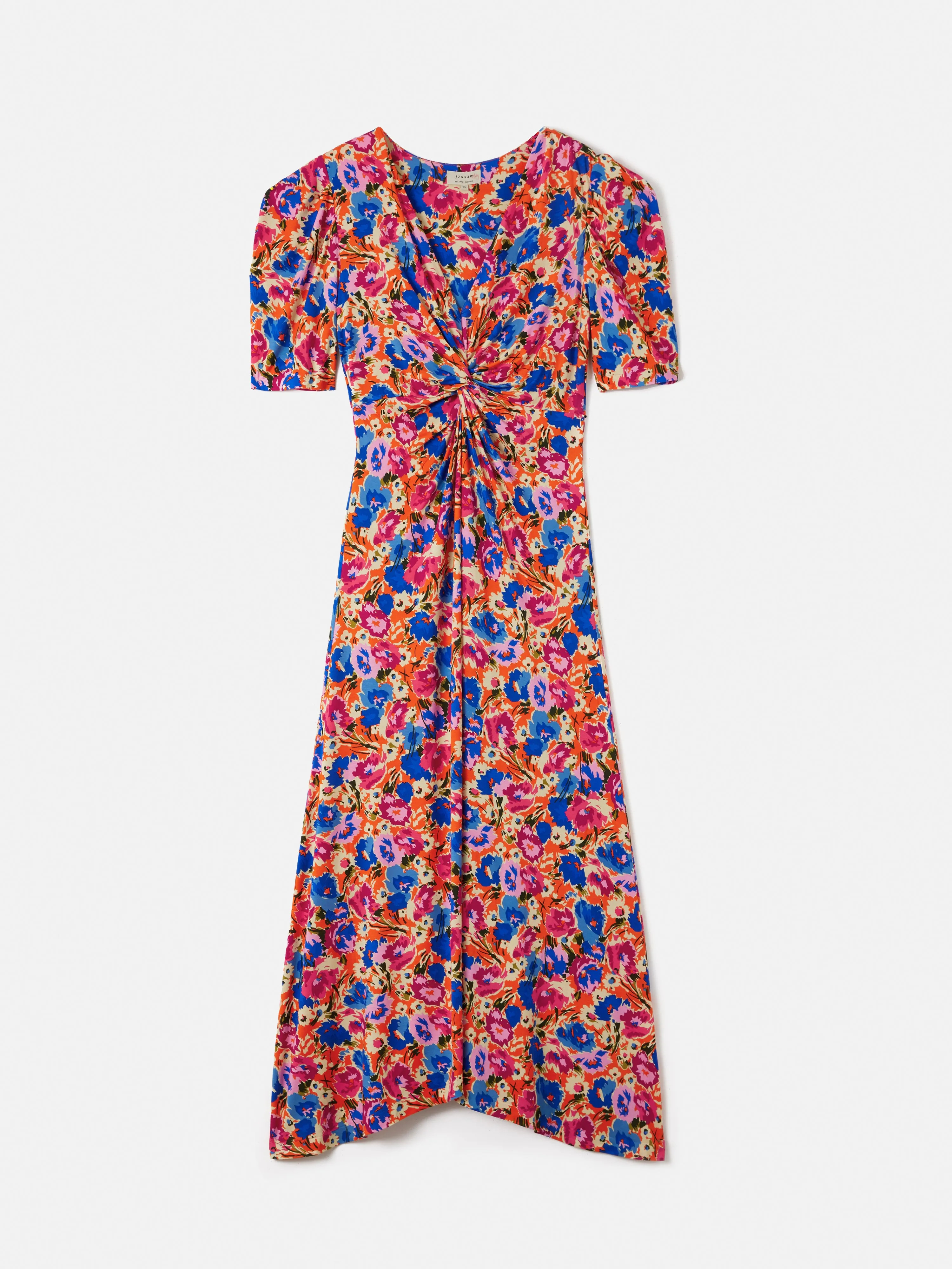 Abstract Meadow Jersey Dress | Multi