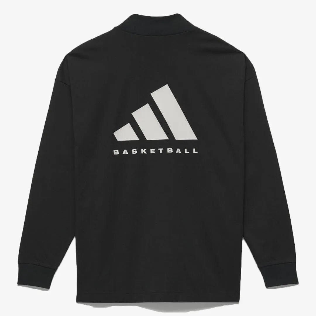 Adidas Originals | BASKETBALL LONG-SLEEVED T-SHIRT (GENDER-FREE)  { BLACK