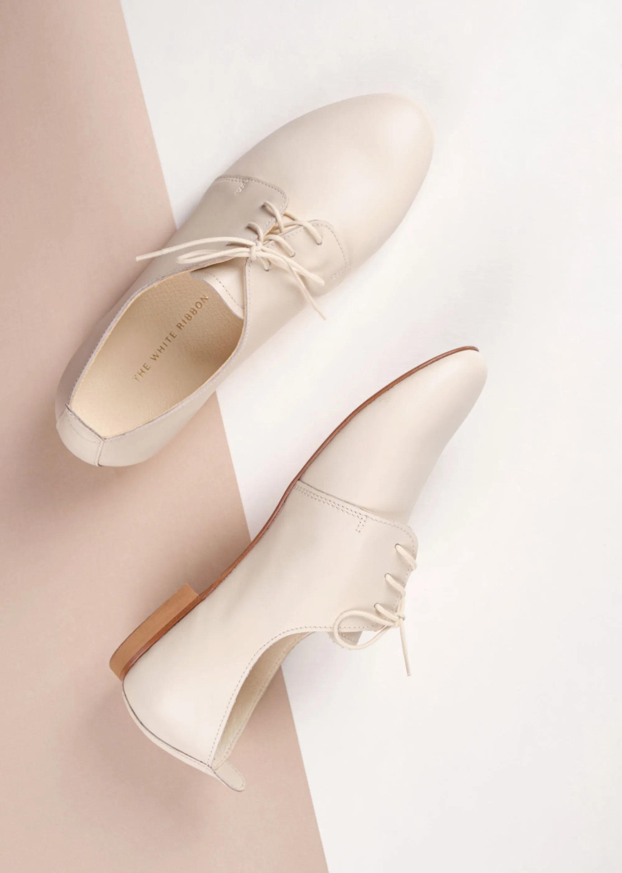 AVA Oxford Shoes - Light Ivory