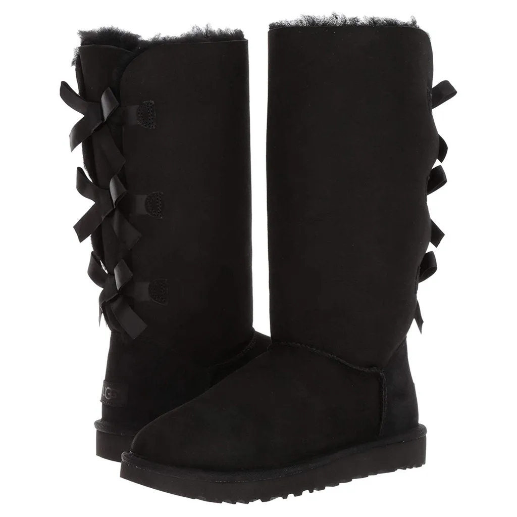 Bailey Bow II Water Resistant Suede Sheepskin Women's Tall Winter Boots