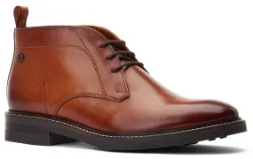 Base London Knebworth Mens Leather Lace Up Chukka Boot