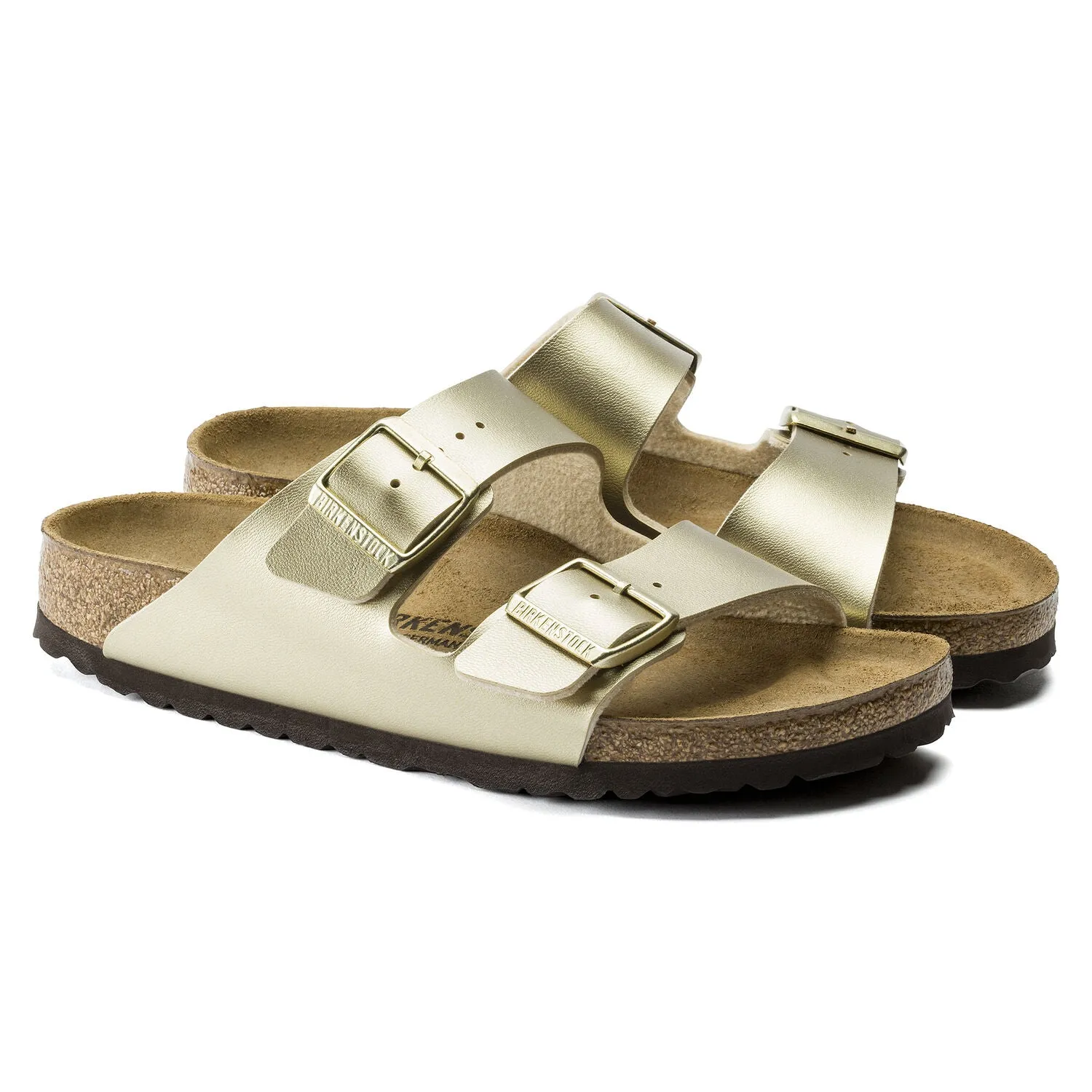 Birkenstock Arizona Birko-Flor Gold Sandals