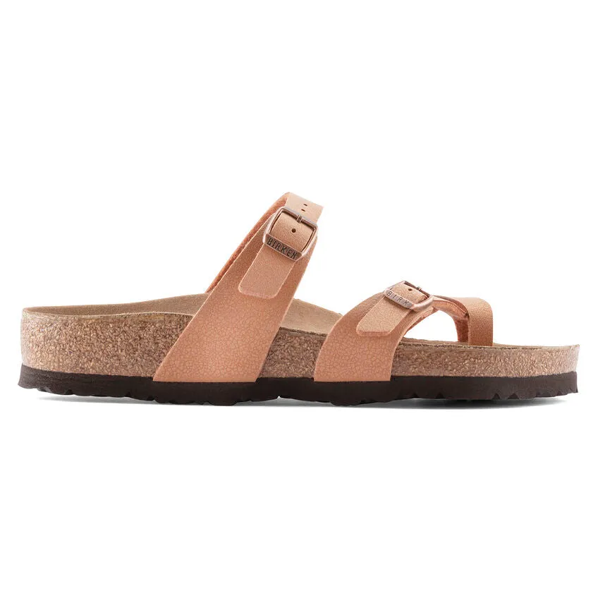 Birkenstock Women's Mayari Vegan Birkibuc (Pecan - Wide Foot)