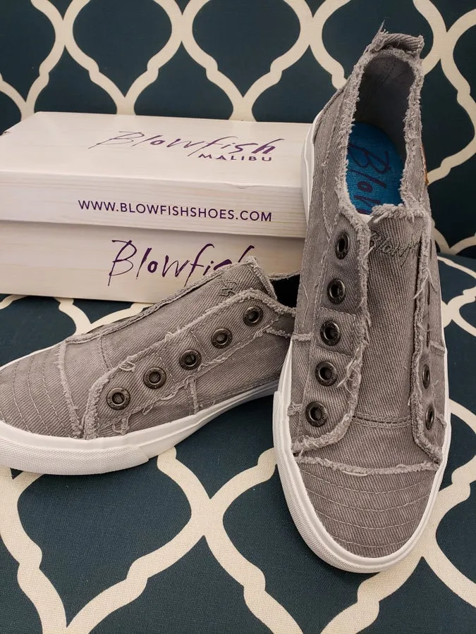 Blowfish Light Gray canvas sneaker