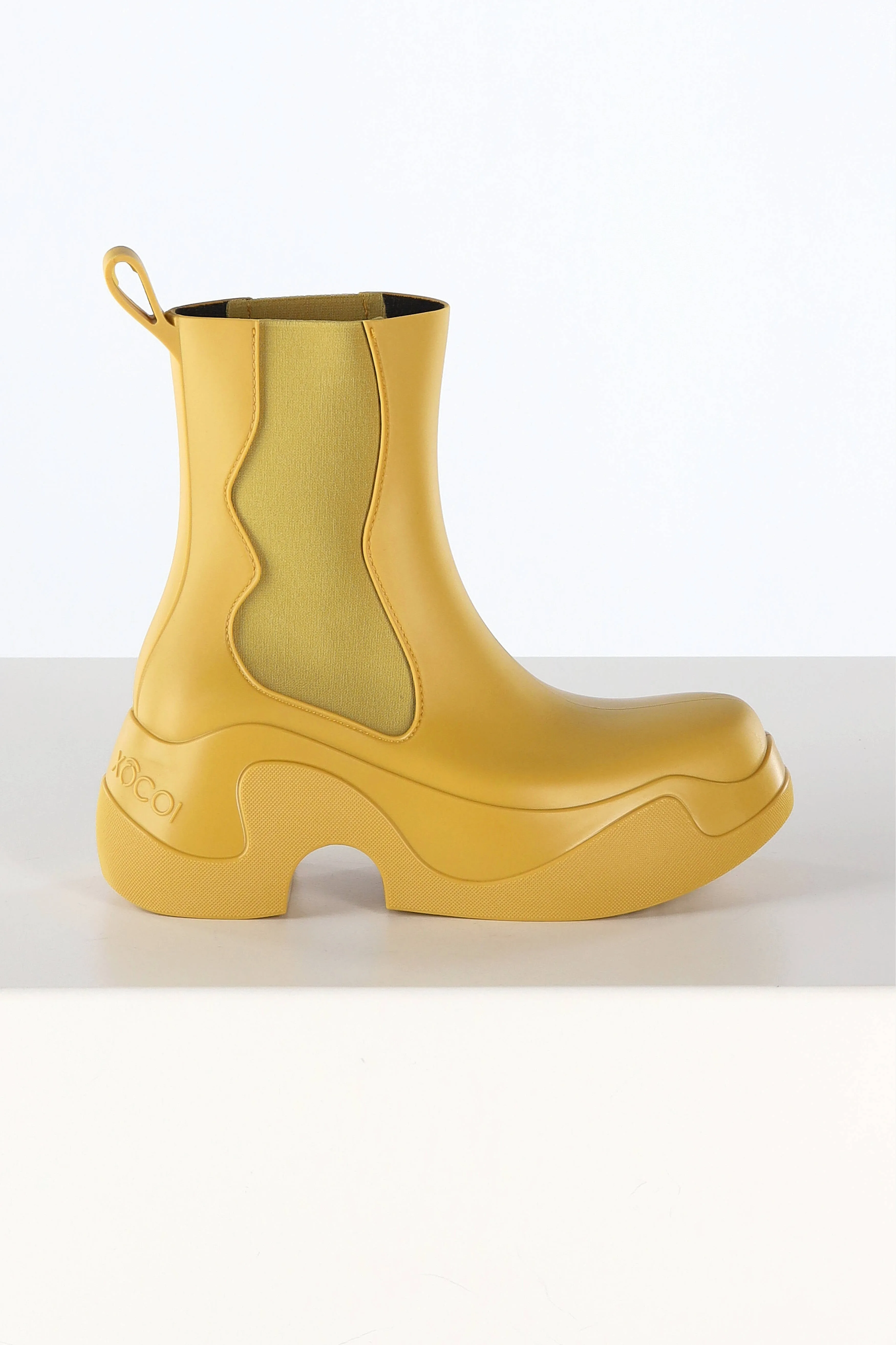 Boots PVC Recyclable in Mustard