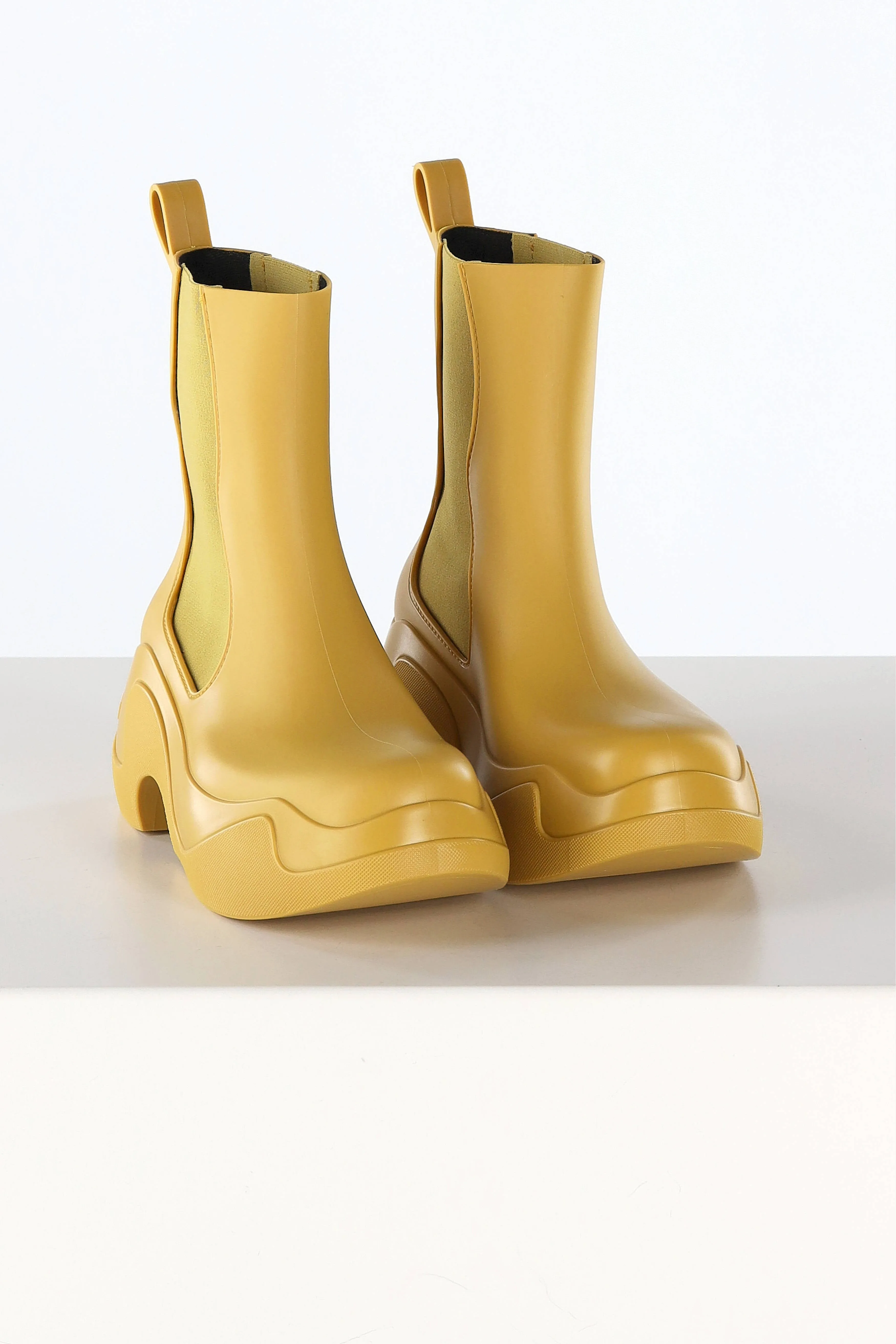 Boots PVC Recyclable in Mustard