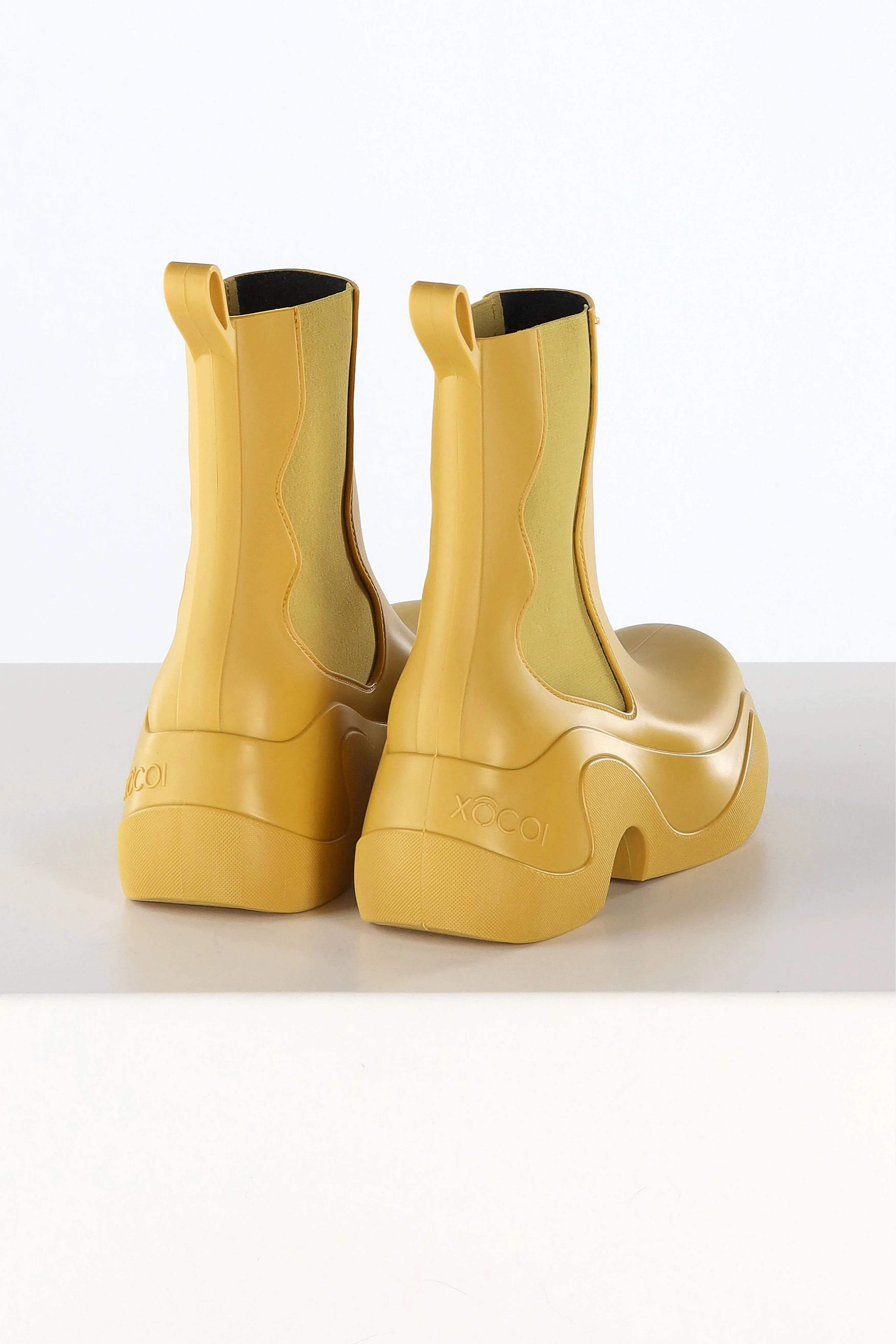 Boots PVC Recyclable in Mustard