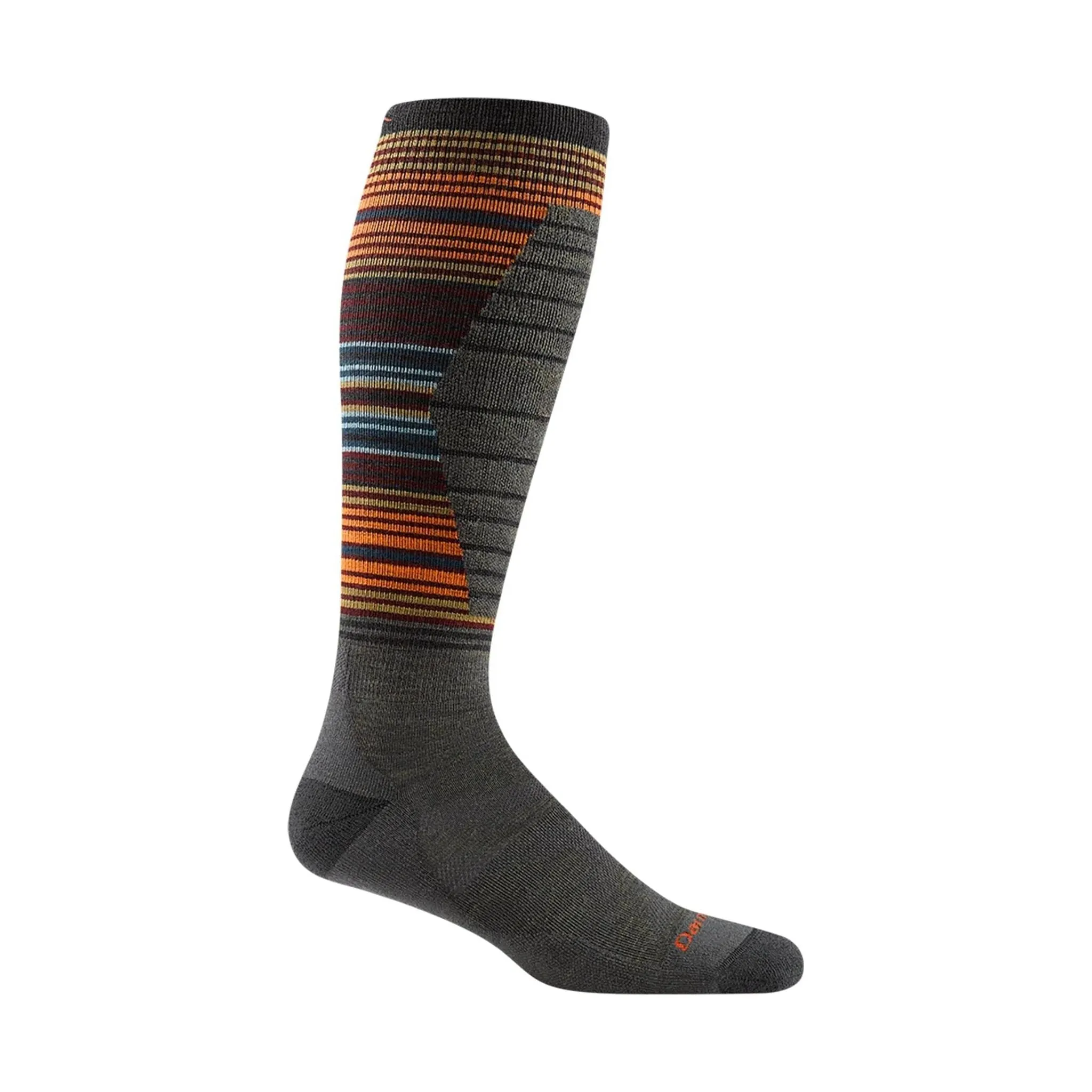 Darn Tough Vermont Men's Backwoods Over The Calf Lightweight Ski and Snowboard Sock - Forest