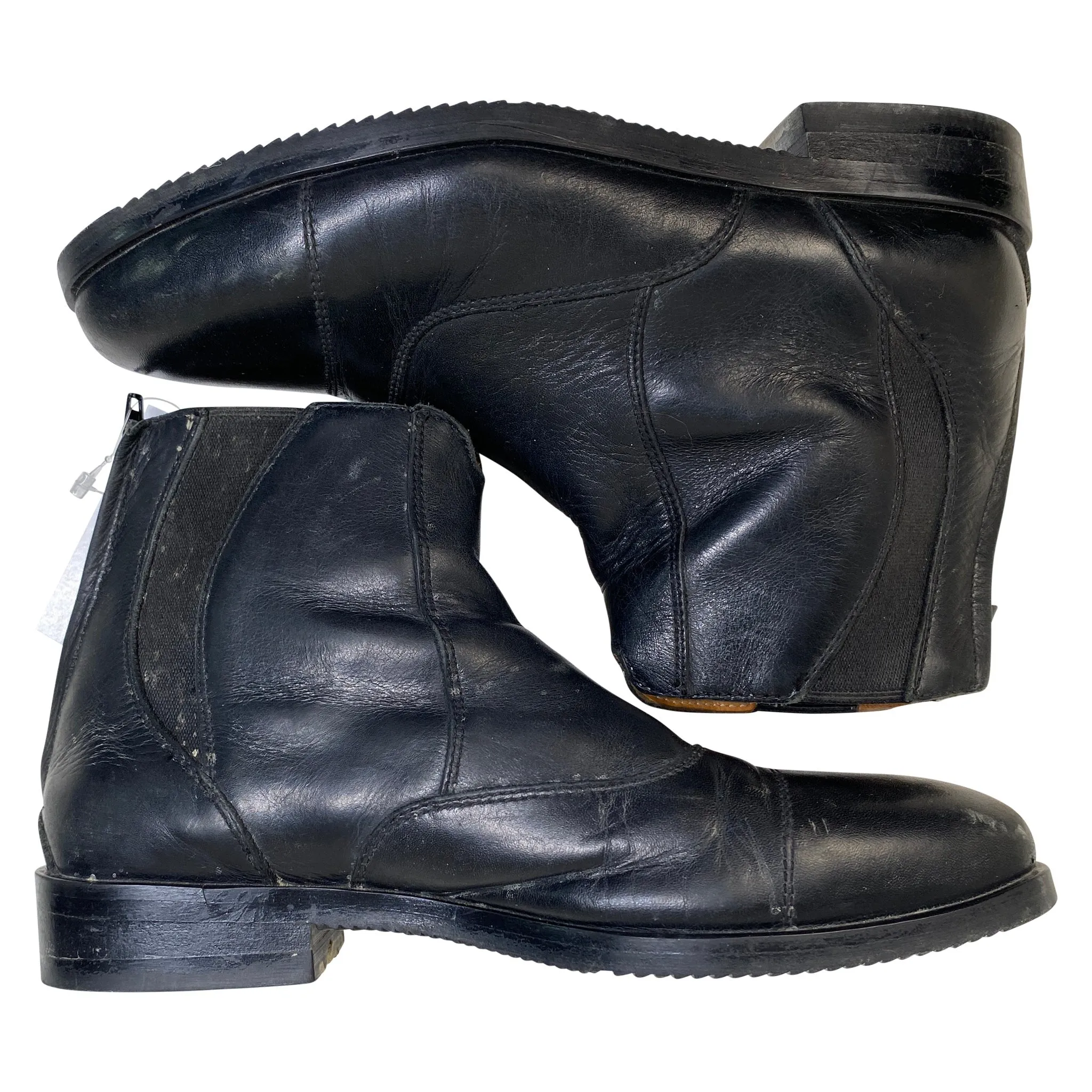 EGO7 'Libra' Zip Paddock Boots in Black - EU 35 (US Children's 4)