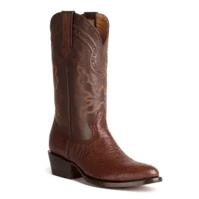 Gavel Men's Travis Smooth Ostrich Boots - Tobacco