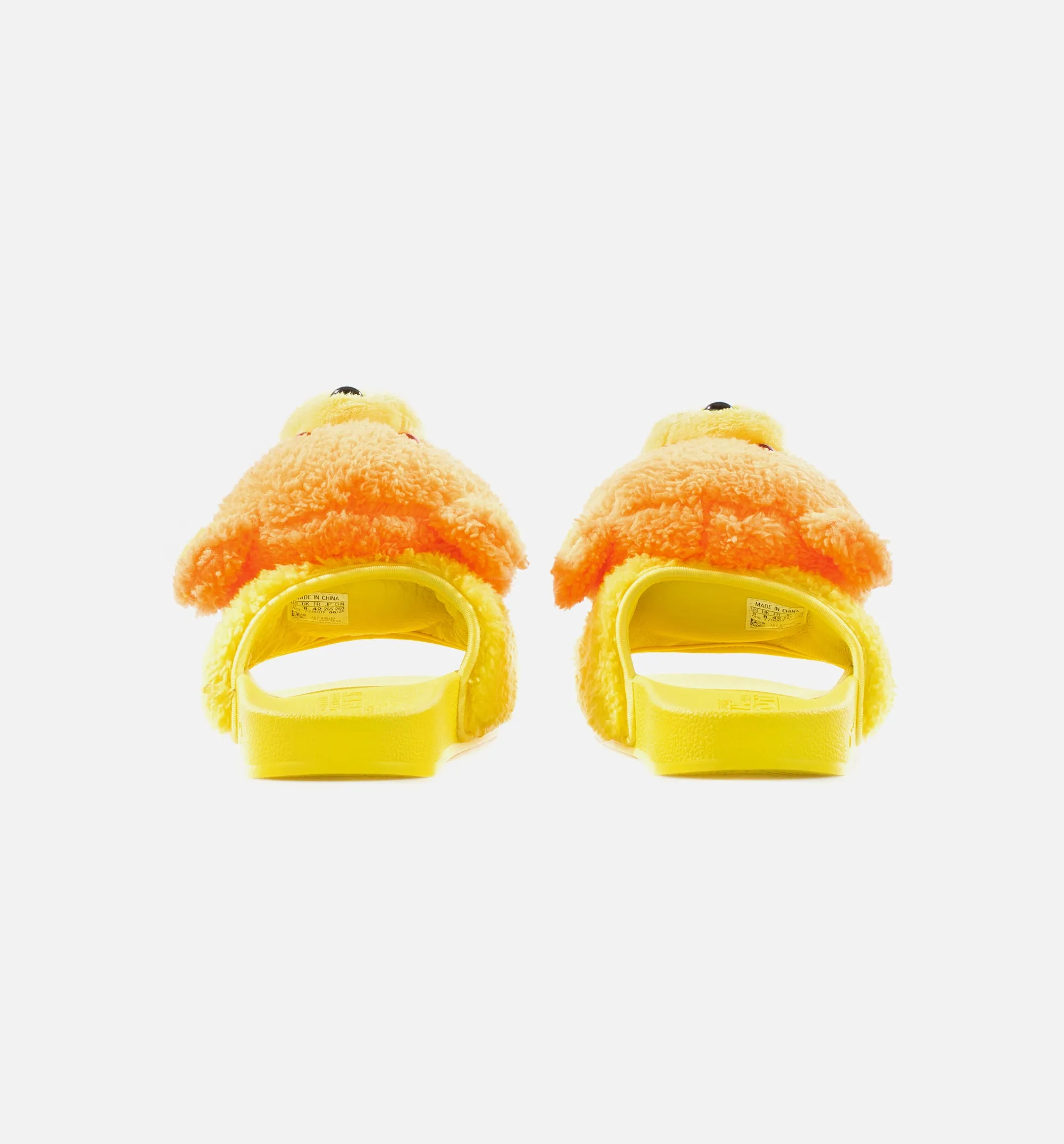 Jeremy Scott Teddy Adilette Mens Sandal - Orange/Yellow