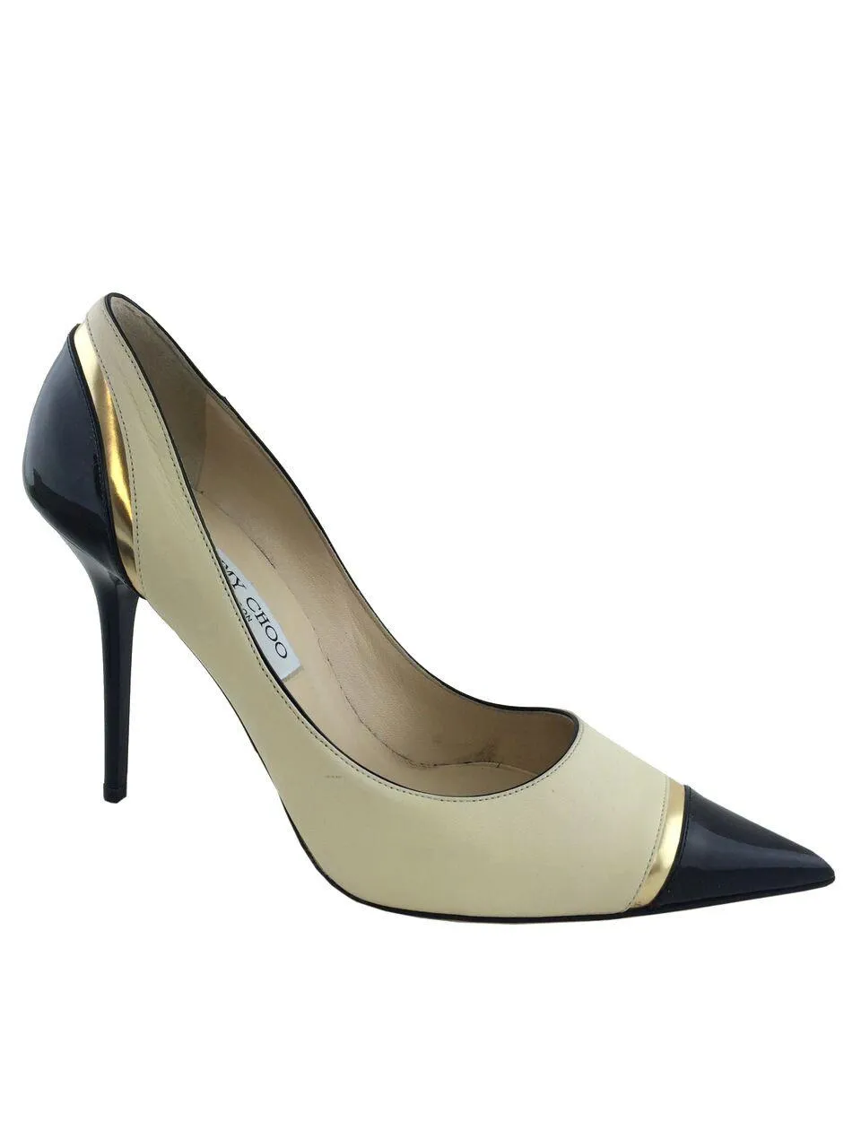 Jimmy Choo Leather Limit Tri-tone Pumps Size 10