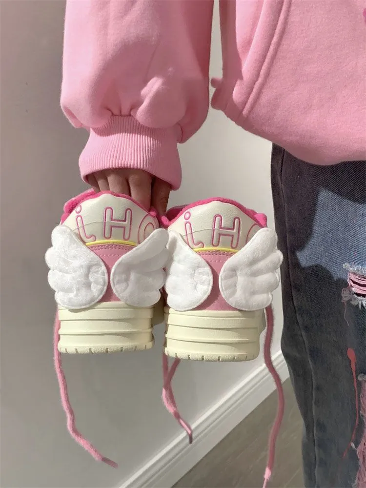 kawaii Angel Wings Sneakers Shoes - Kimi