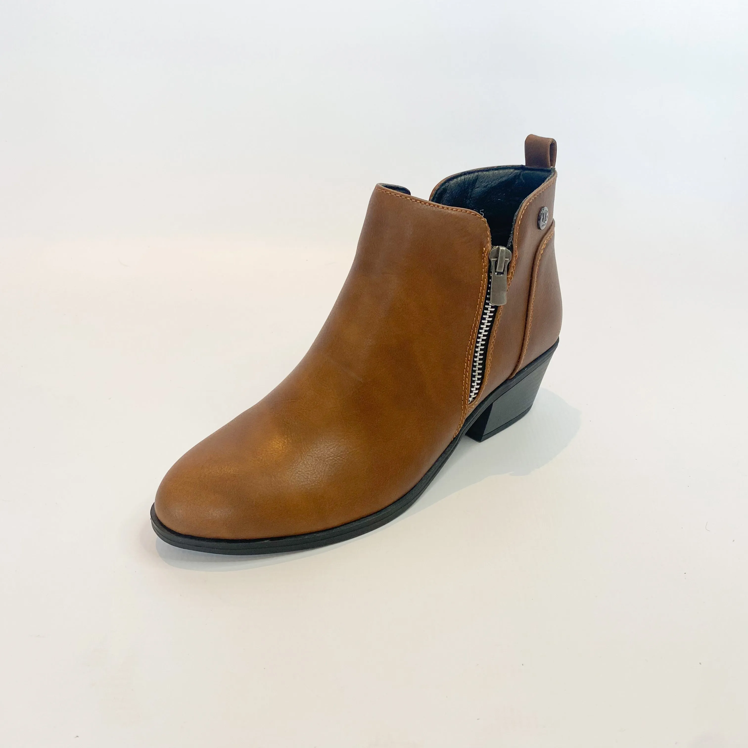 KG brown side zip boot