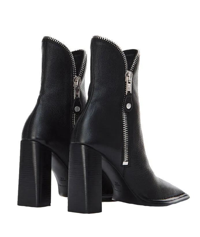 Lane Boots 100 Grained, Black/Rhodium