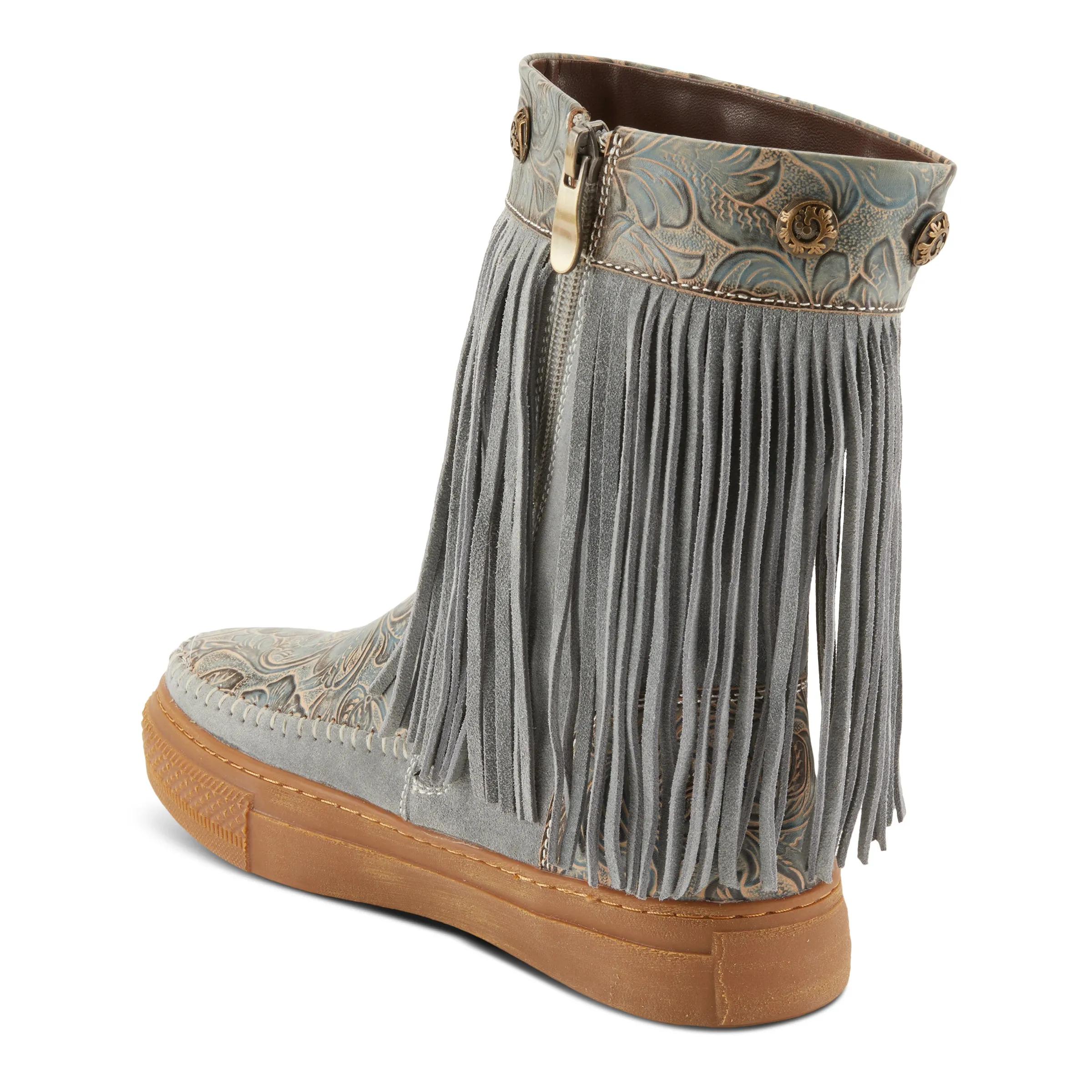 L'ARTISTE FRINGELY WESTERN MID CALF BOOTIE