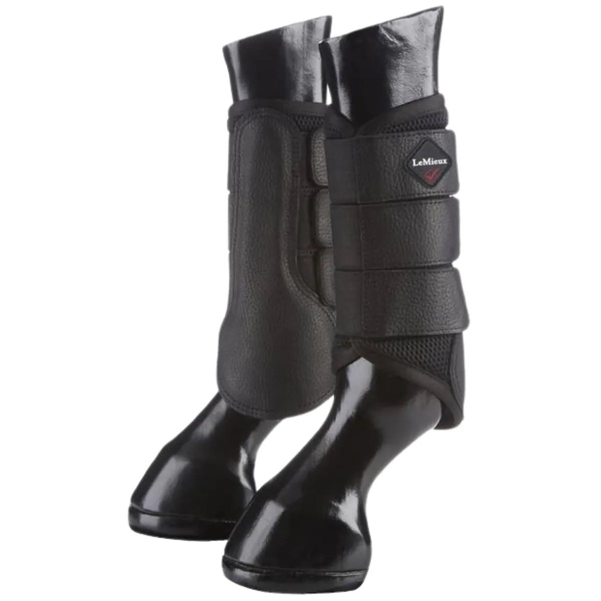 LeMieux Mesh Brushing Boots in Black - Medium