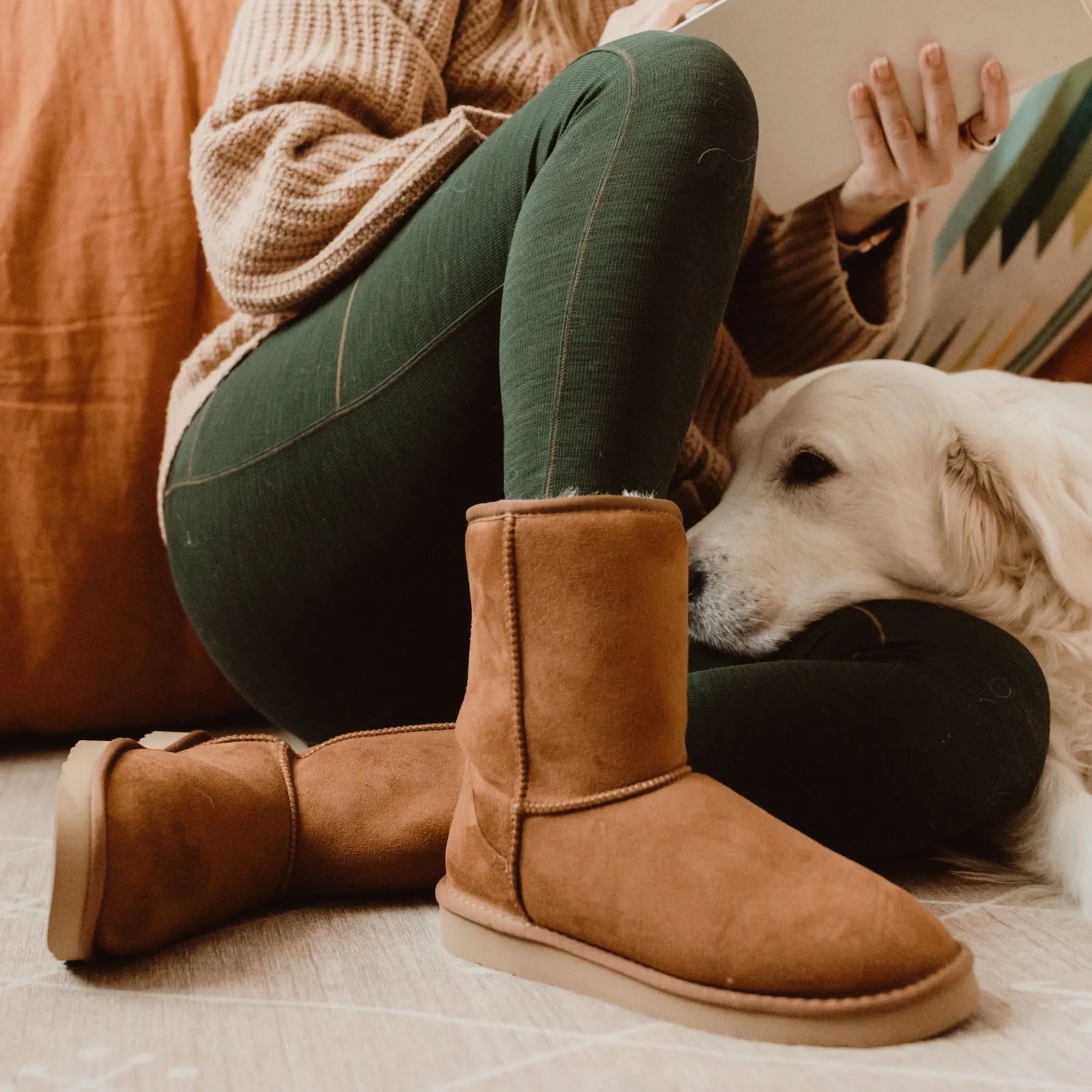 PAWJ Short Boot | Chestnut / Wild Leopard