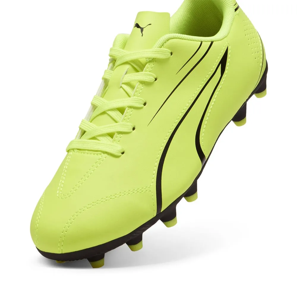 Puma Vitoria FG/AG Jnr Football Boots (Electric Lime/Black)