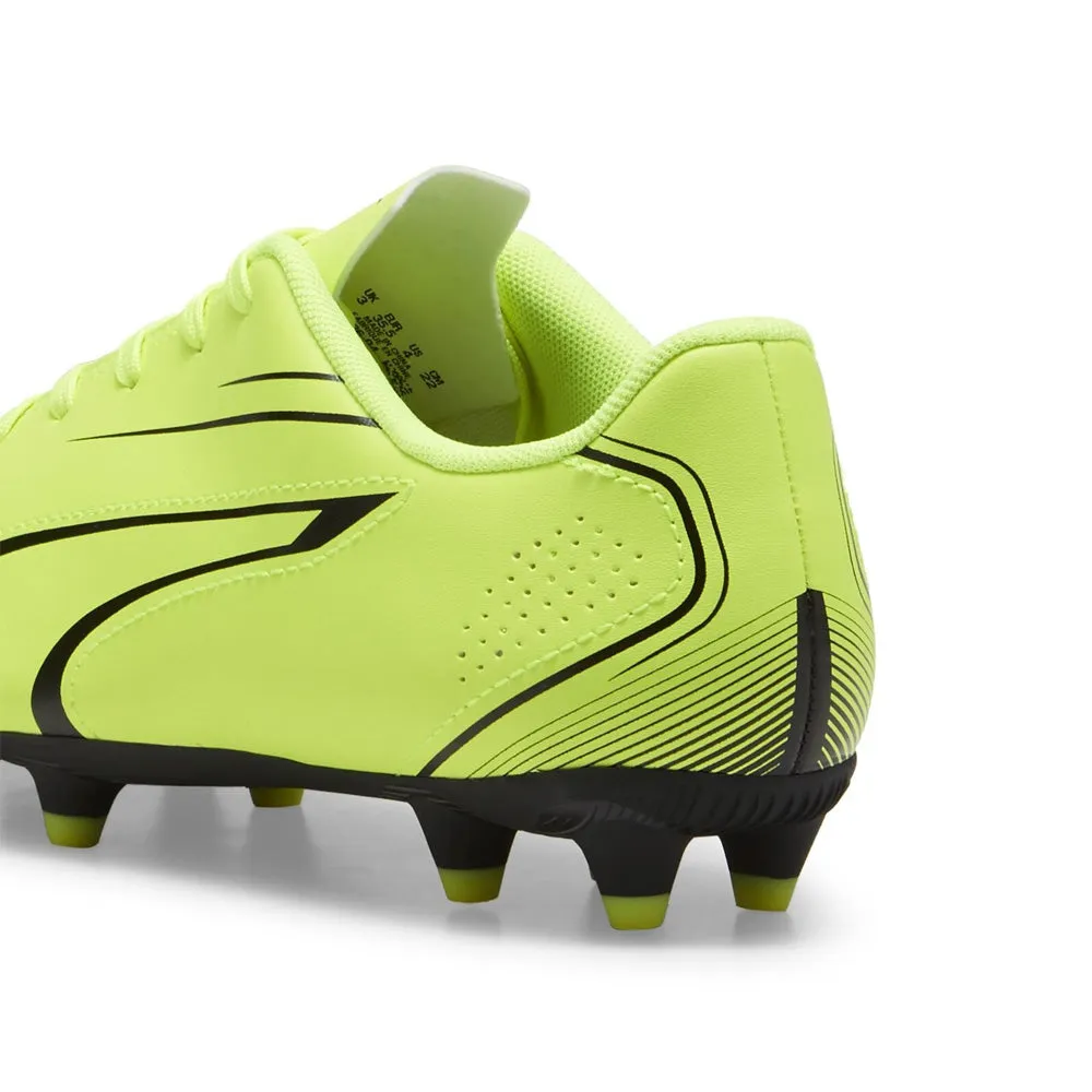 Puma Vitoria FG/AG Jnr Football Boots (Electric Lime/Black)