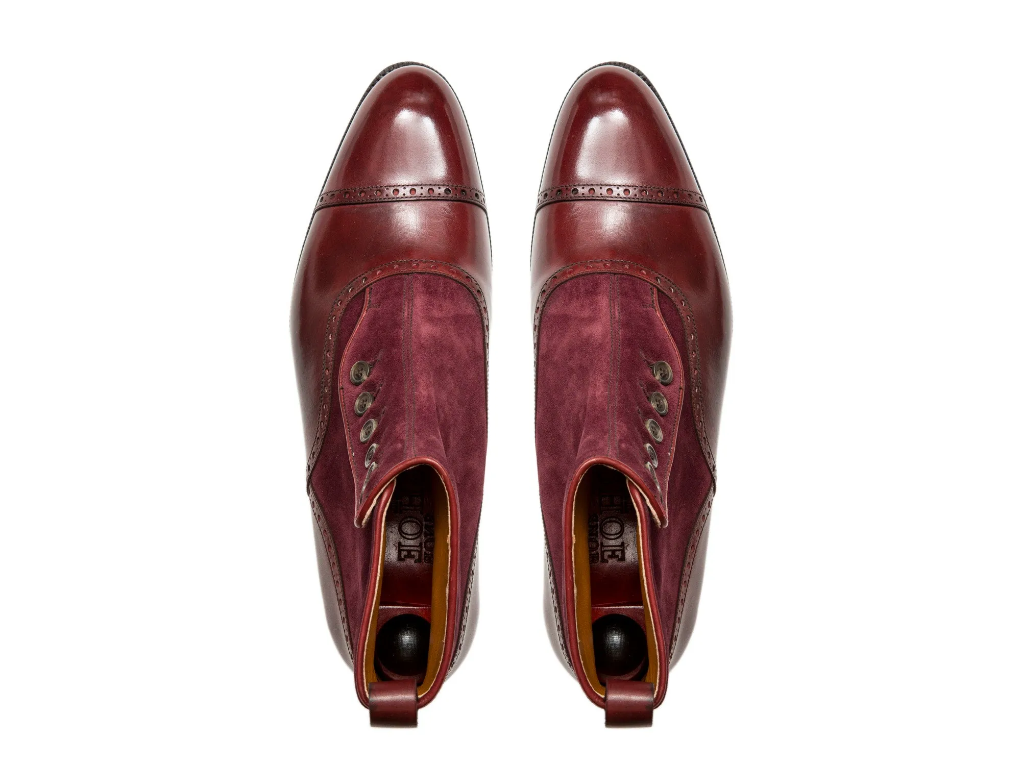 Puyallup - MTO - Burgundy Calf / Burgundy Suede - NGT Last - Single Leather Sole