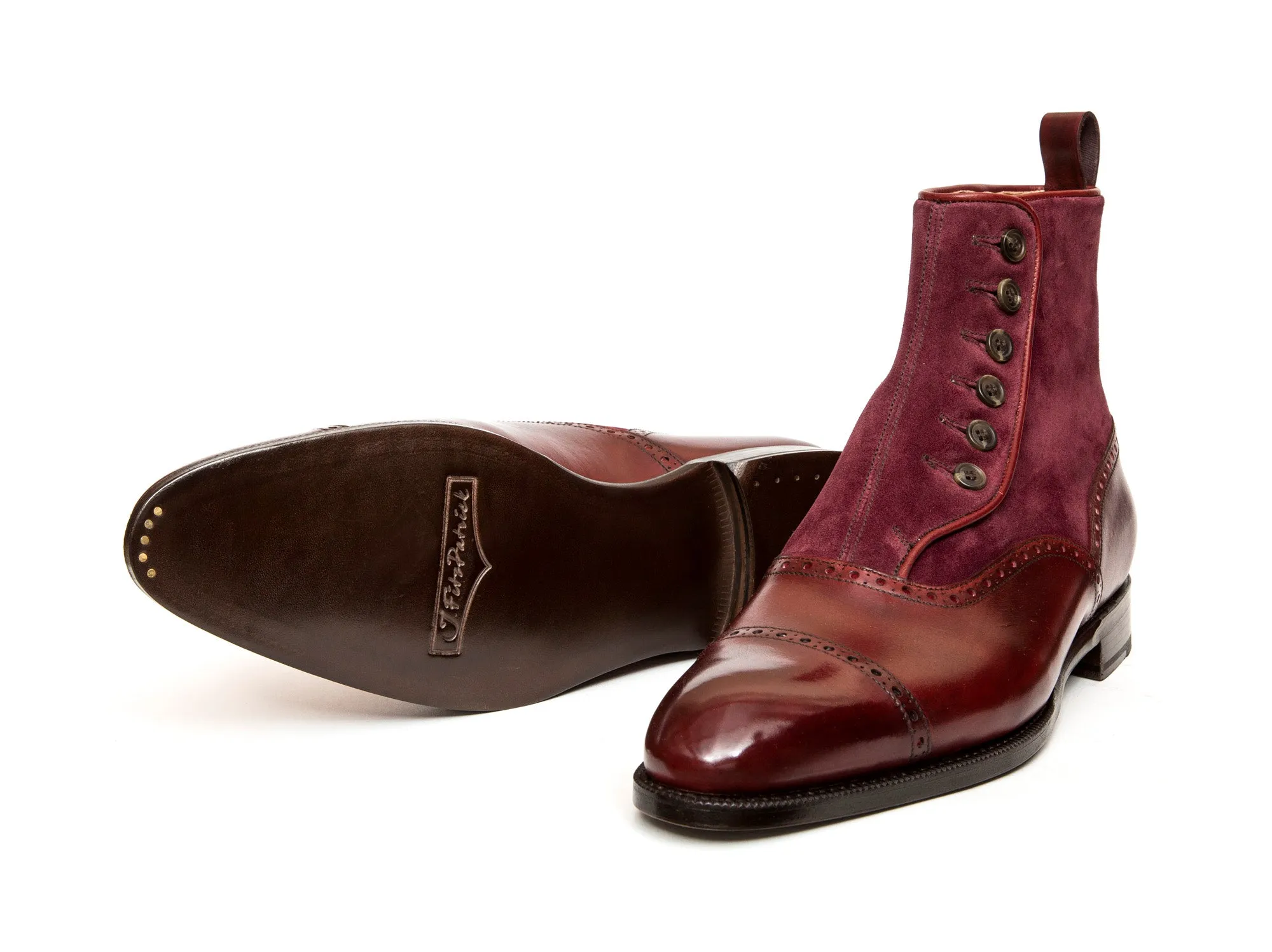 Puyallup - MTO - Burgundy Calf / Burgundy Suede - NGT Last - Single Leather Sole