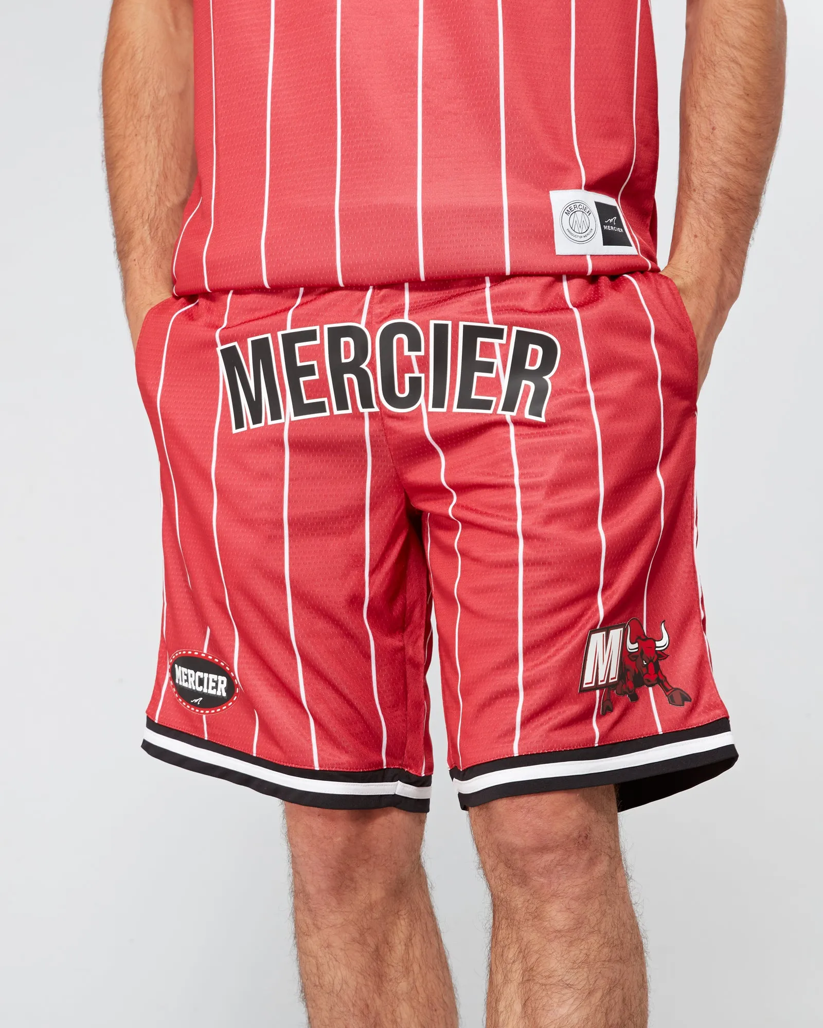 Red Mercier Crawford Basketball Shorts