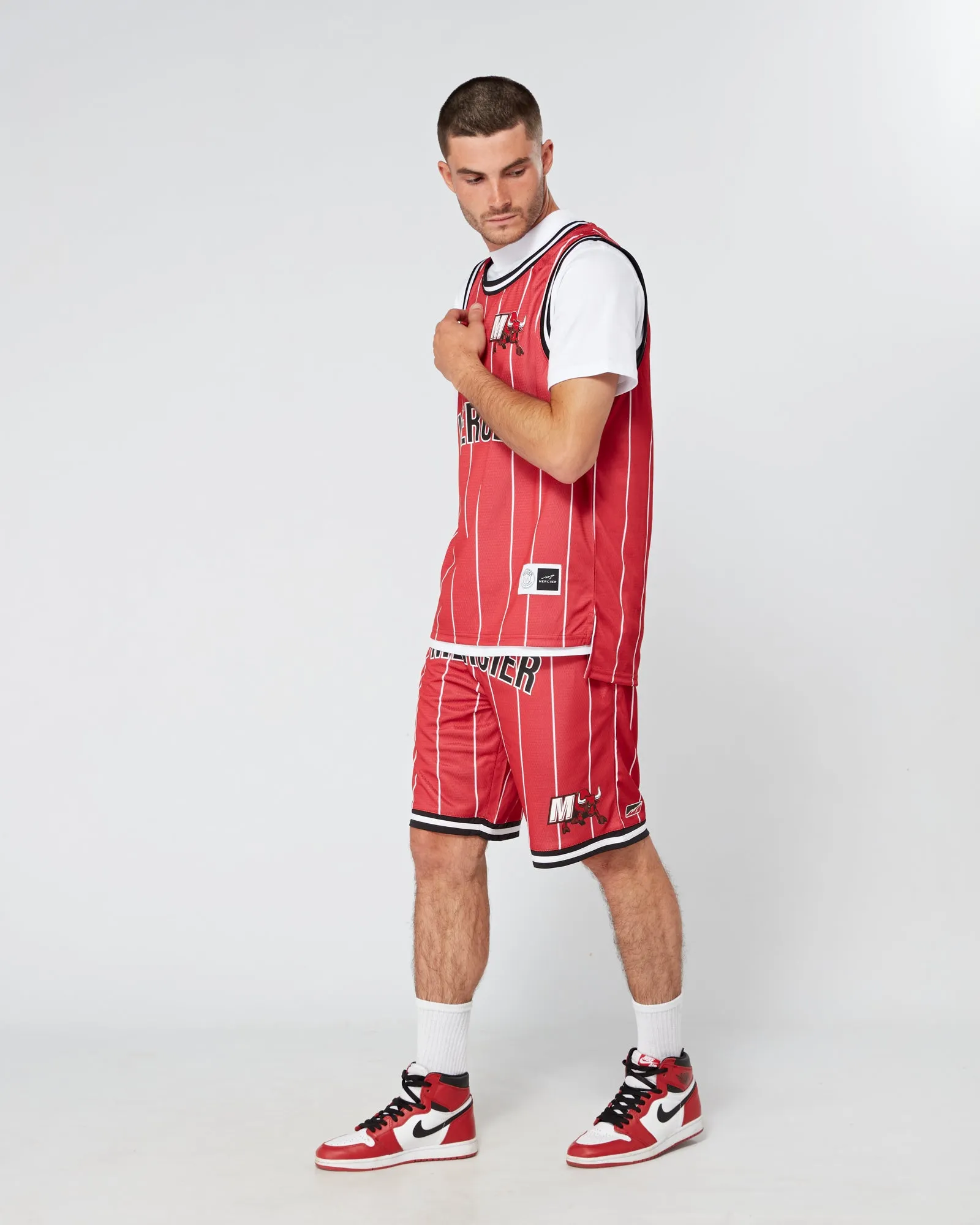 Red Mercier Crawford Basketball Shorts