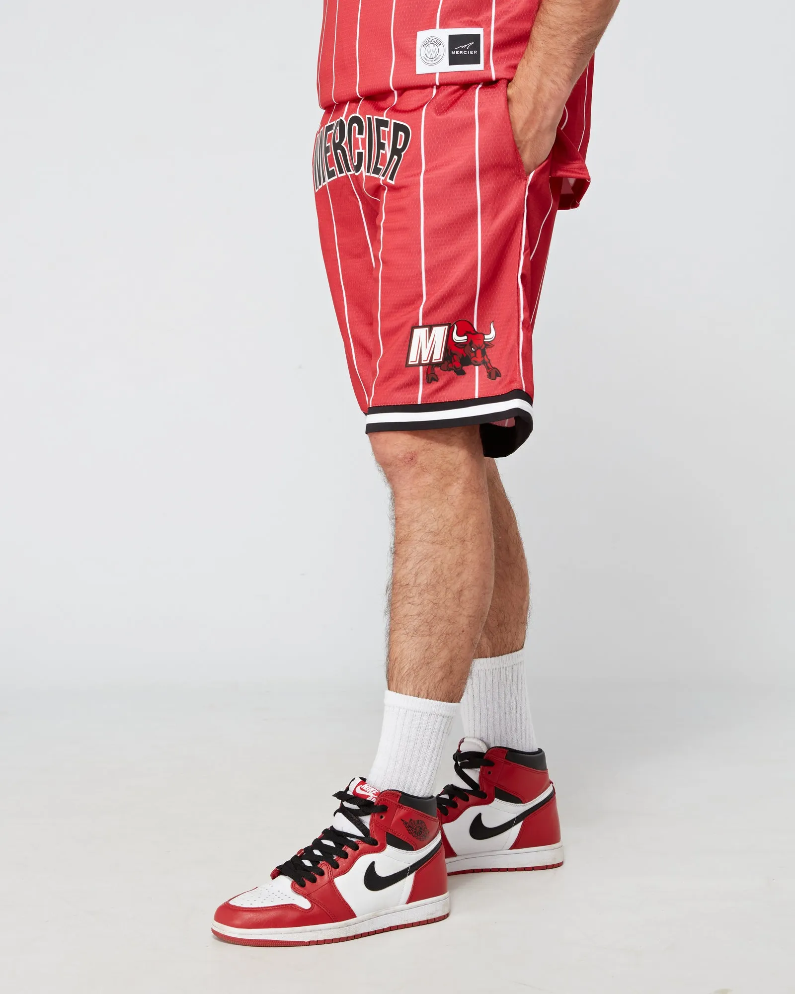 Red Mercier Crawford Basketball Shorts