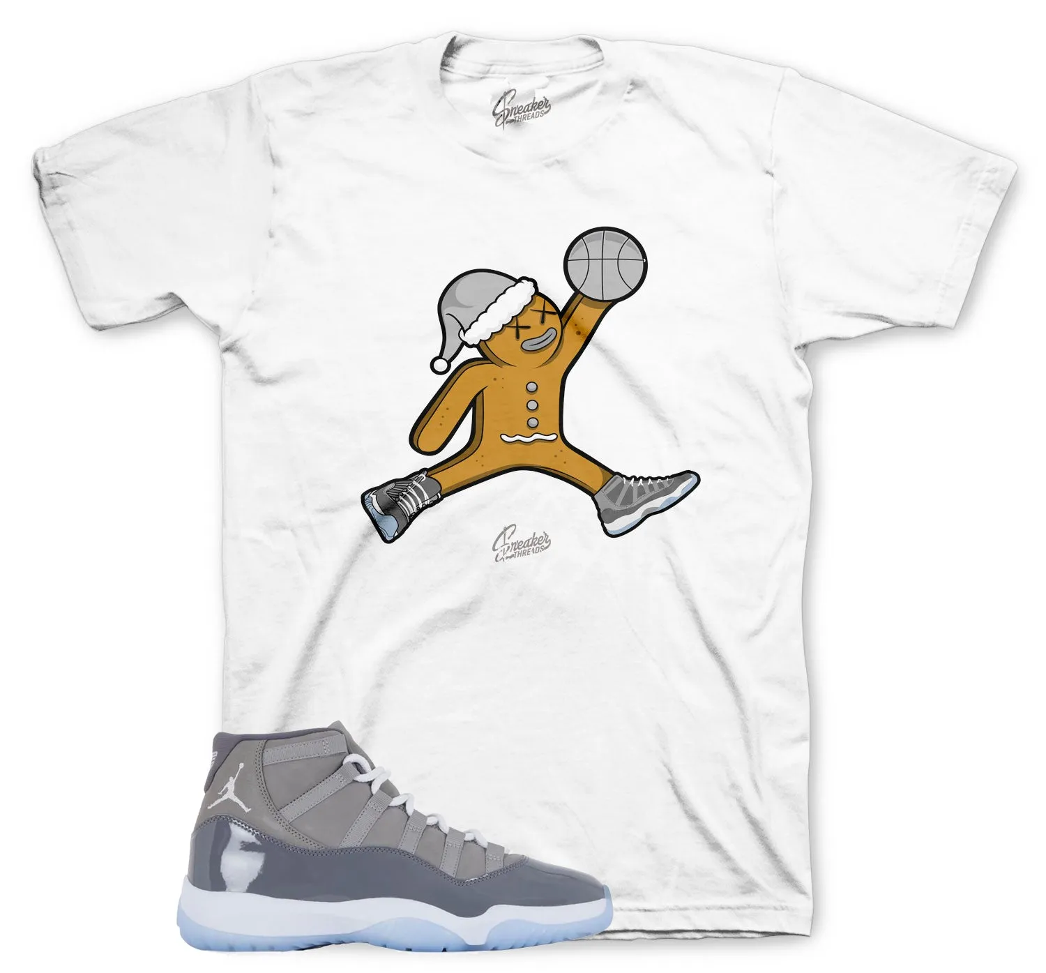 Retro 11 Cool Grey Air Gingerbread Shirt