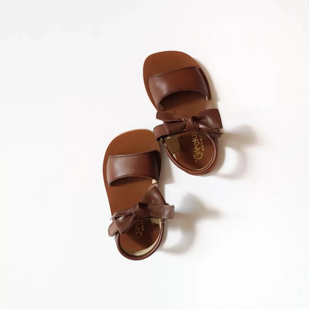 Sandals with ribbons -Ascot rubber sole/velcro (in-stock)