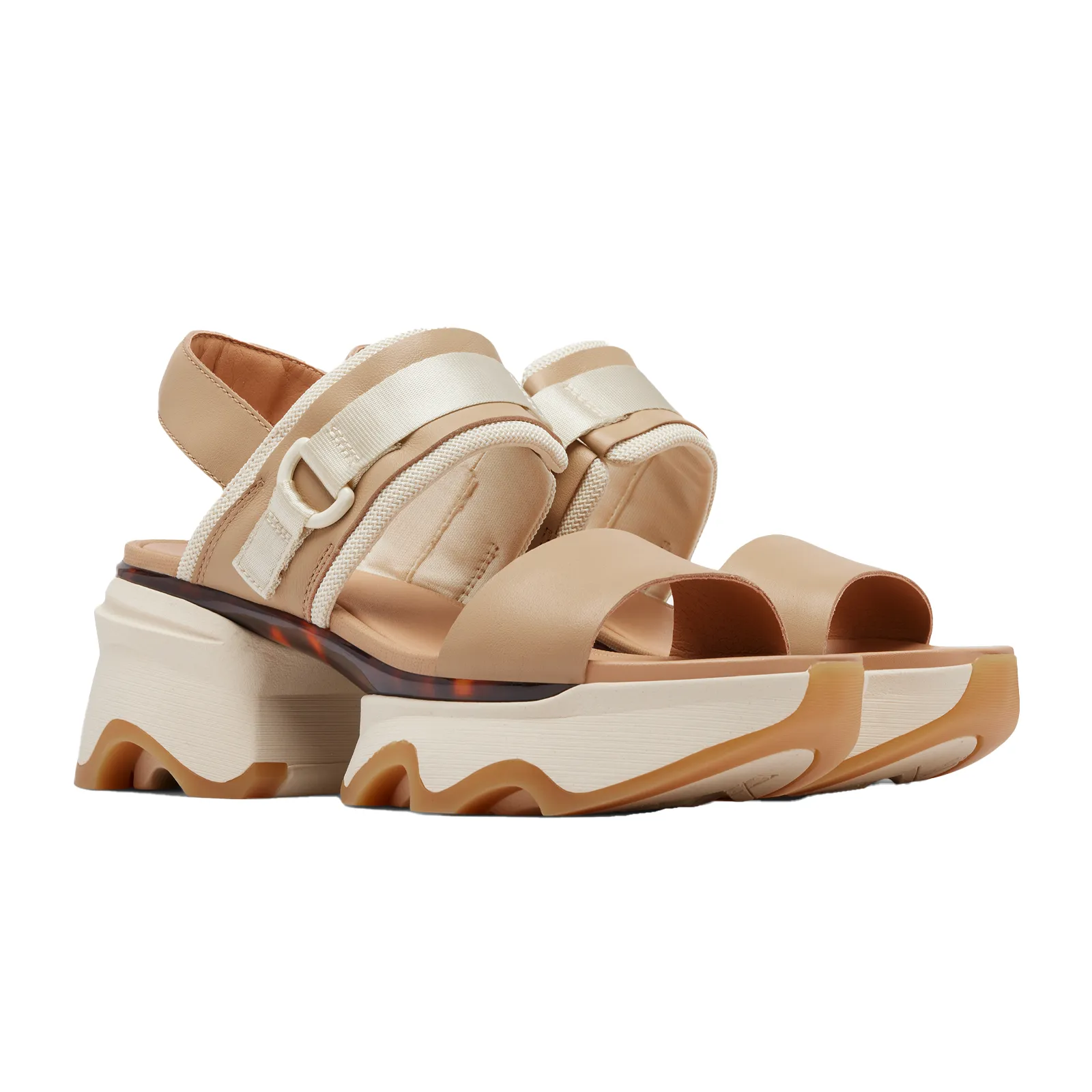 Sorel Kinetic Impact Slingback Heel Sandal (Women) - Honest Beige/Honey White