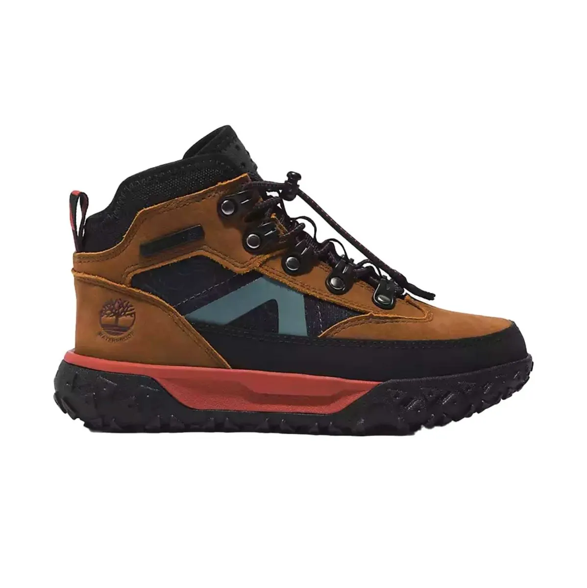 Timberland GS (Grade School) GreenStride Motion 6 Mid Rust Nubuck Waterproof