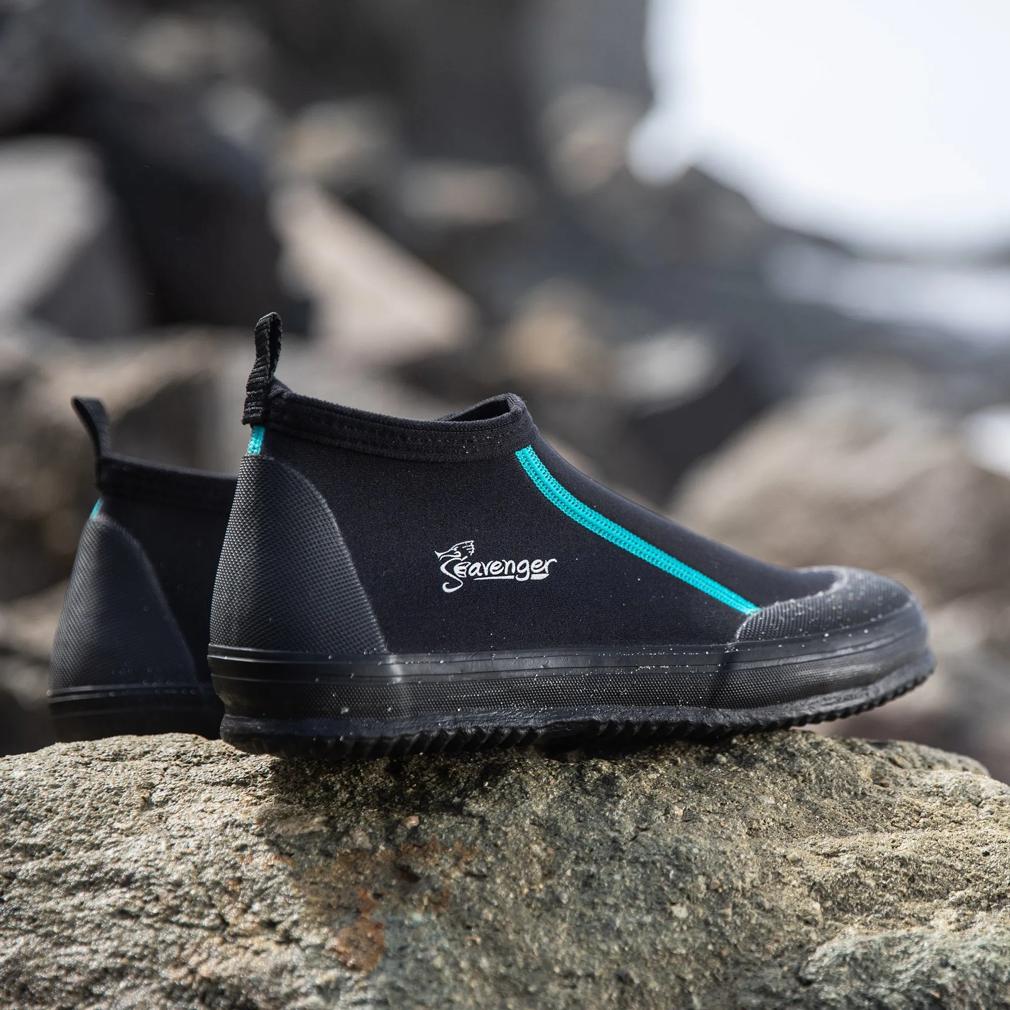 Tortuga Ankle Dive Booties - Black/Teal