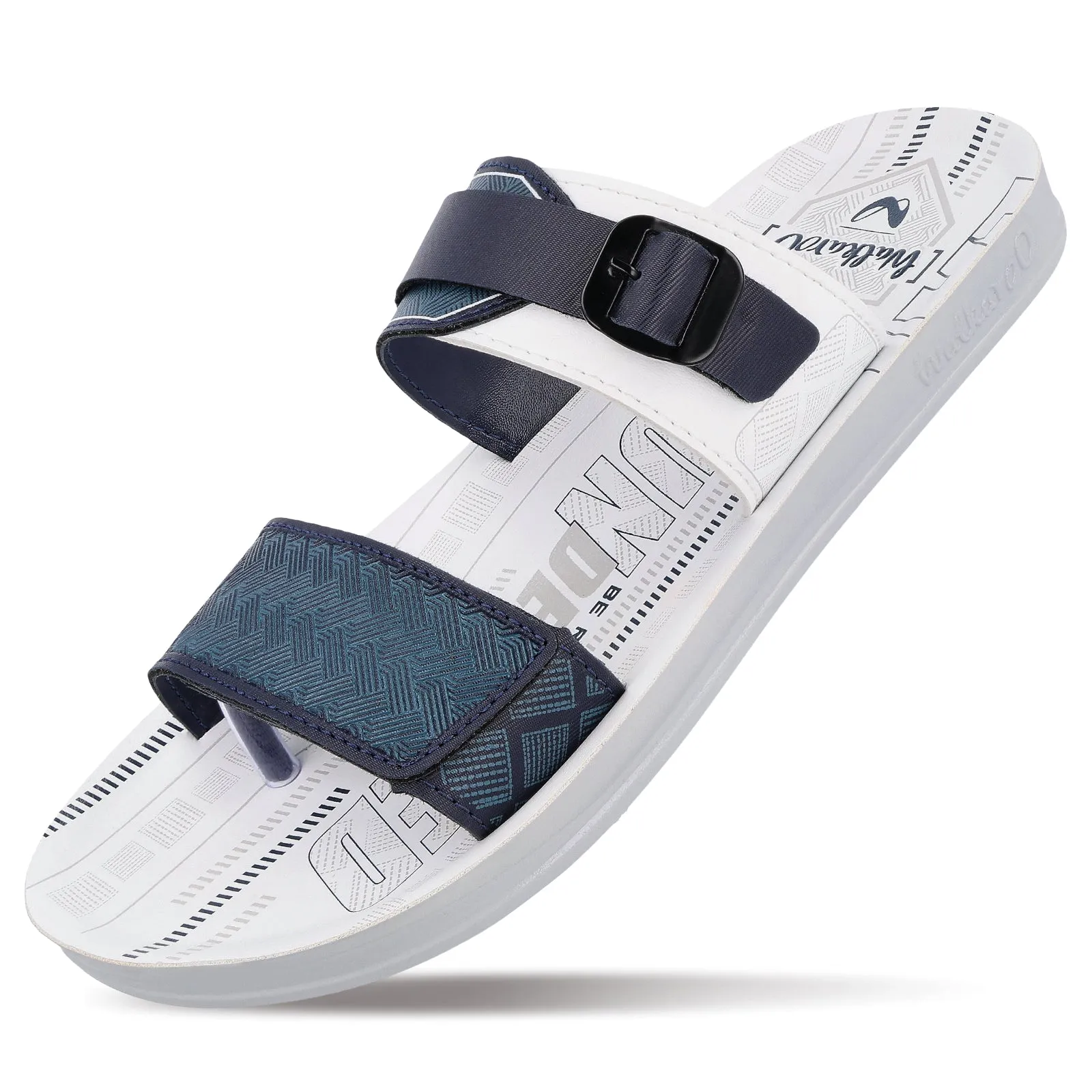 Walkaroo Men Sandal  - WG5546 White Blue