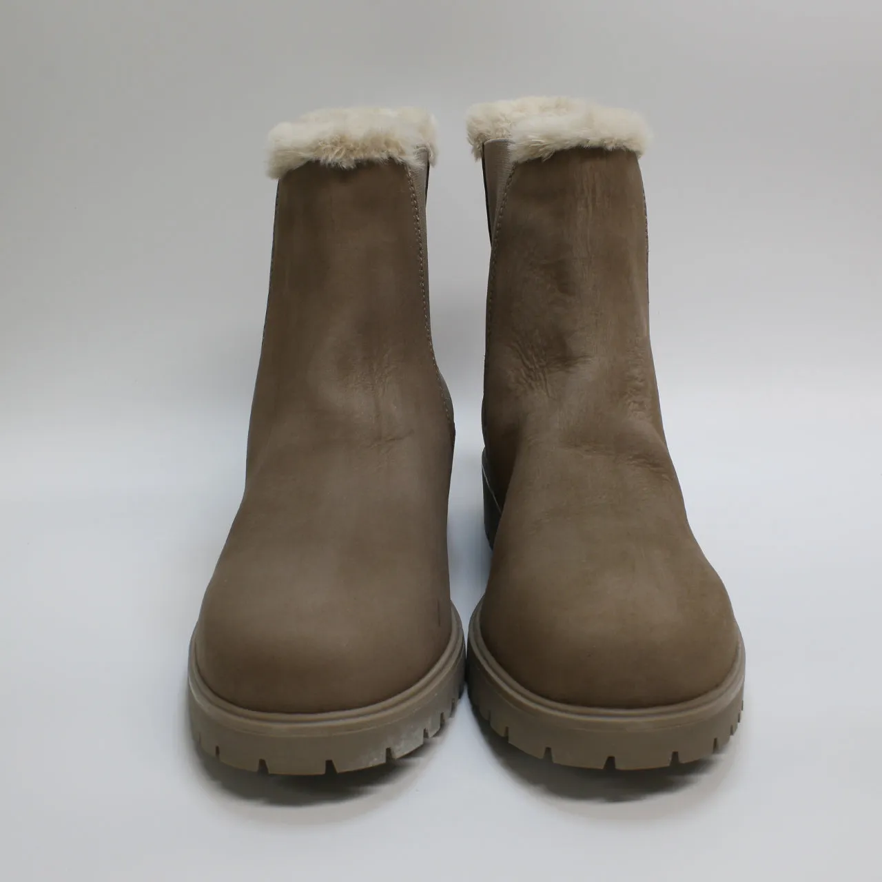 Womens Timberland Lyonsdale Chelsea Boots Taupe Grey Uk Size 5